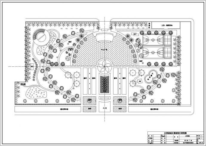 一套完整的常用广场绿化设计规划说明图_图1