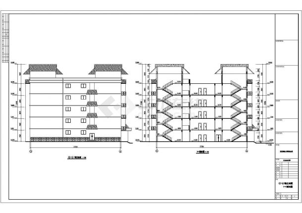 某地多层框架结构学生公寓建筑设计施工图-图二