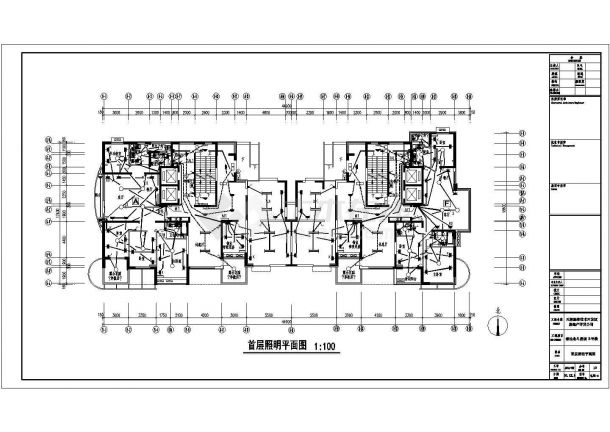 天津市某三十二层住宅楼电气设计全套施工图纸-图一