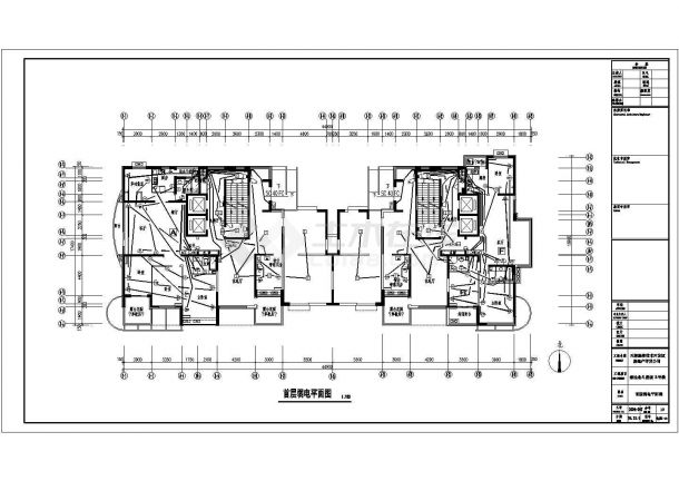 天津市某三十二层住宅楼电气设计全套施工图纸-图二