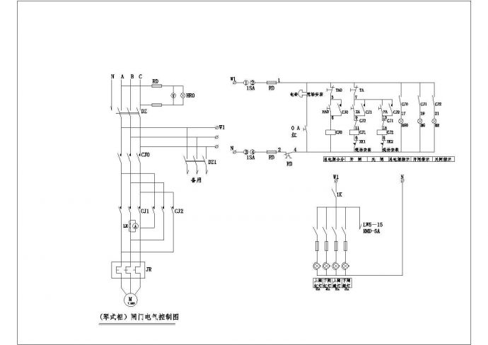 电动机电力系统设计施工CAD图纸_图1