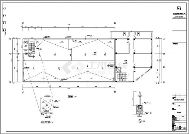 【西安】五层框架结构幼儿园建筑设计施工图-图一