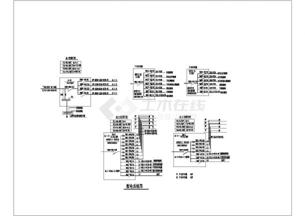住宅电气施工方案及设计全套CAD图纸-图二