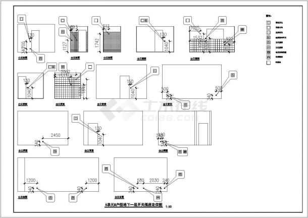 住宅精装修电气施工设计方案全套CAD图纸-图一