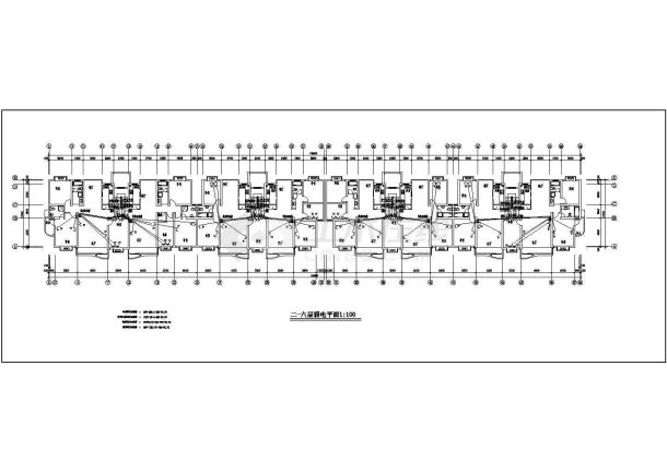住宅楼强电设计方案与施工全套CAD平面图-图二