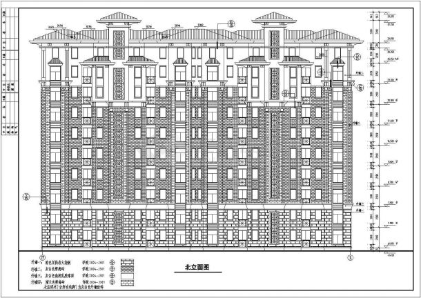 某地九层框架剪力墙结构住宅建筑施工图纸-图二