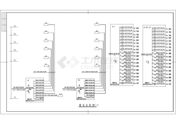 住宅区电气设计方案及施工全套CAD图纸-图二