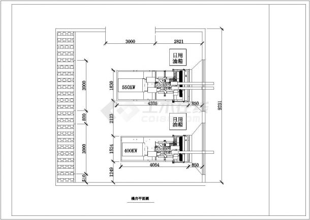柴油发电机电气设计方案及施工全套CAD图纸-图二