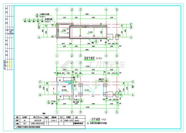 学校大门CAD建筑施工图-图二