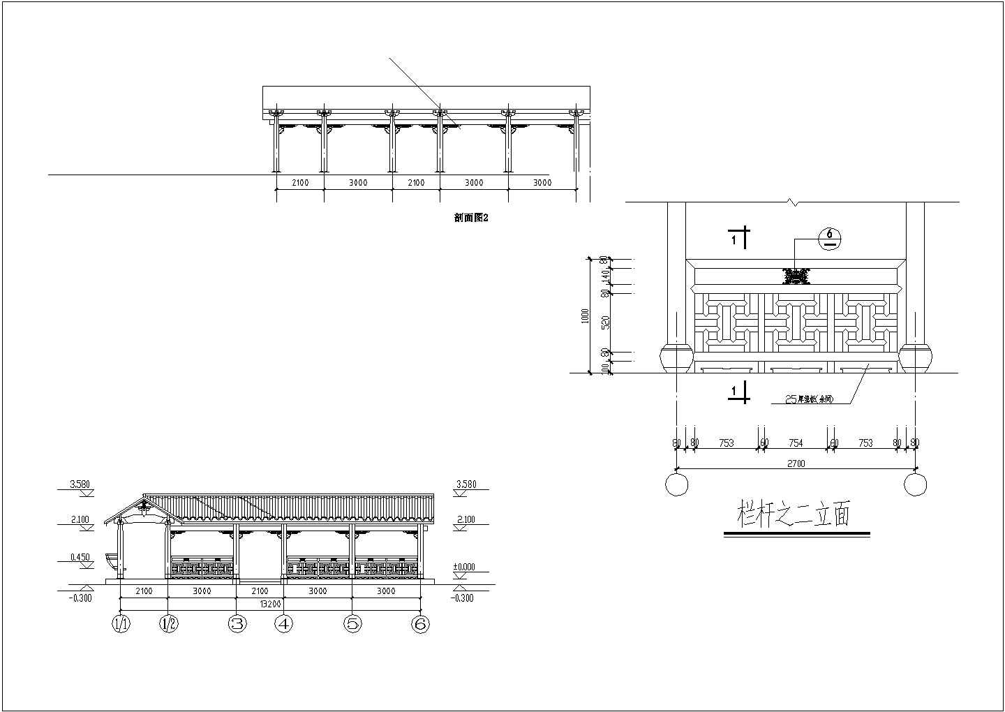 某地两套单层木结构古建筑施工图