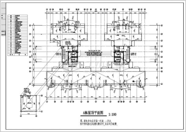 某区高层住宅电气设计CAD施工图纸-图二