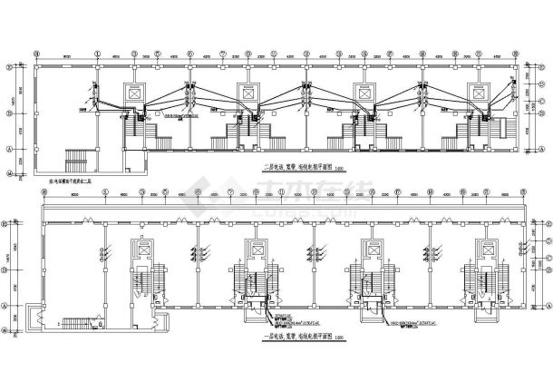 某地区高层住宅电气设计及CAD施工图纸-图二