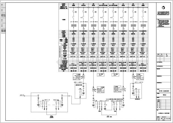 某建筑配电室电气CAD设计施工图-图二