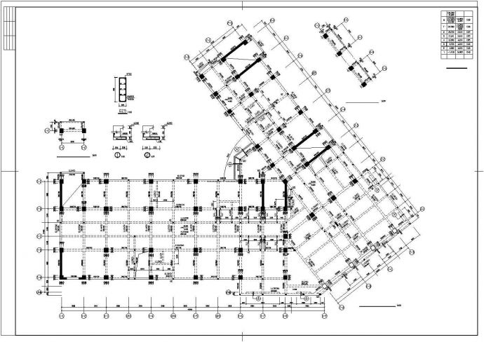 某地区培训中心钢结构施工CAD图_图1