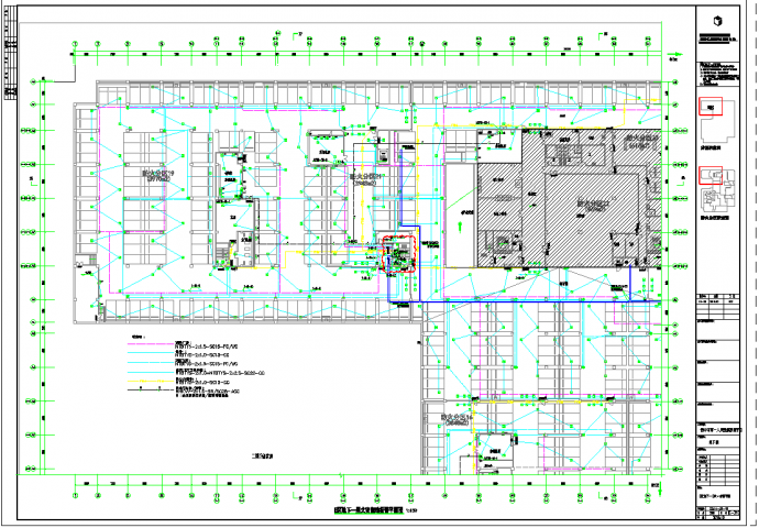 某建筑地下一层消防系统电气设计施工图_图1