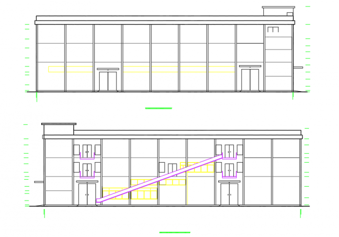 某公司混凝土厂房建筑设计施工CAD图_图1