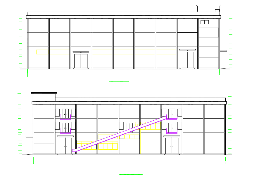 某公司混凝土厂房建筑设计施工CAD图