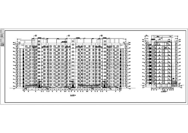 某地高科园12层框架结构住宅楼建筑设计扩初图-图一