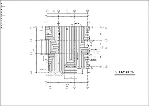 某地区四套经典的别墅建筑cad施工图-图二