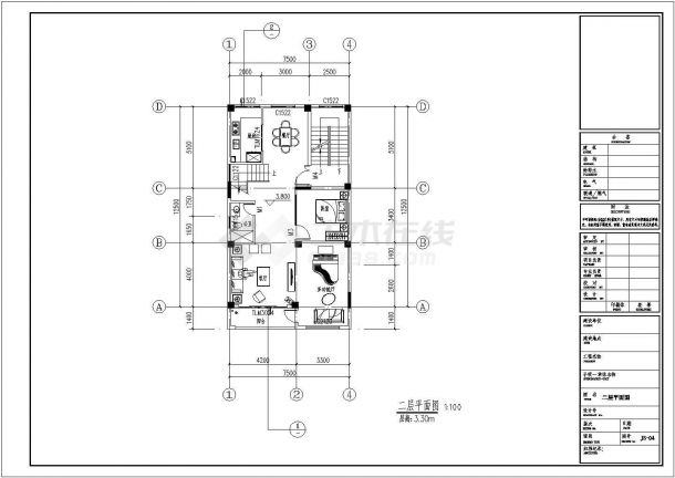 标准私宅完整建筑设计及结构施工图-图二