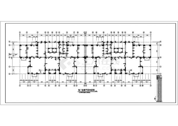 某纯剪力墙结构高层住宅cad设计施工工程图纸-图一