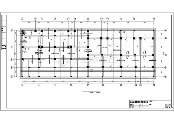 框剪力墙高层建筑cad施工设计图样本-图二