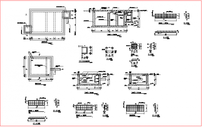 大型化粪池-隔油池建结图_图1