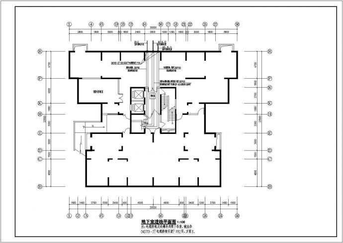 某小区22层住宅楼电气设计施工图_图1