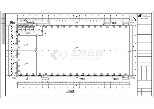 某公司细木工板车间建筑结构设计图-图二