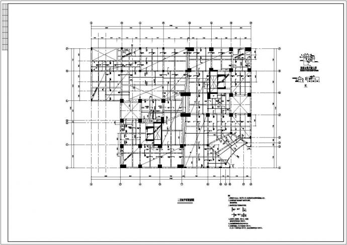 某框支剪力墙大厦结构设计图纸（带计算书）_图1