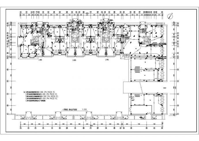 某12层住宅建筑电气CAD设计施工图纸_图1