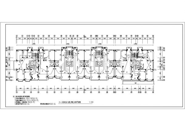 某12层住宅建筑电气CAD设计施工图纸-图二