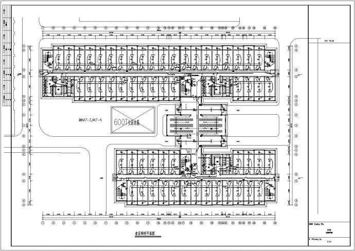 某地工厂宿舍成套建筑电气CAD设计图纸_图1