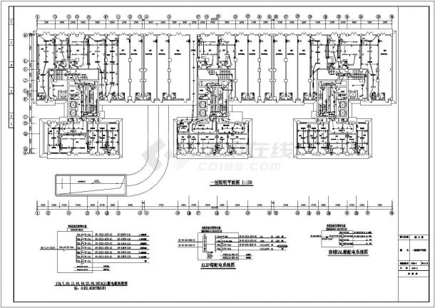 某种高层综合建筑全套电气CAD设计施工图纸-图一
