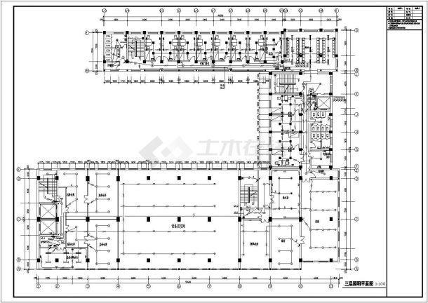 某地区医院综合楼建筑电气CAD设计施工图纸-图二