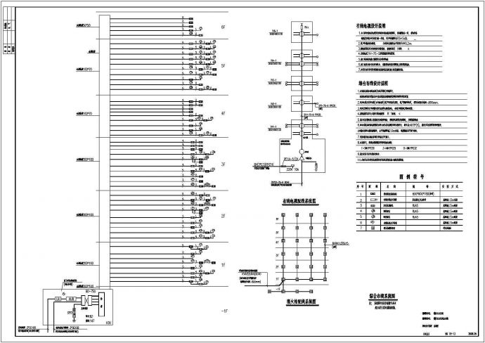 办公楼电气设计方案及施工全套CAD图纸_图1