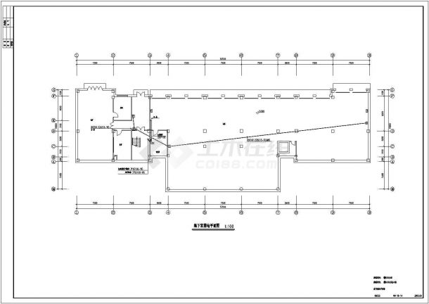 办公楼电气设计方案及施工全套CAD图纸-图二