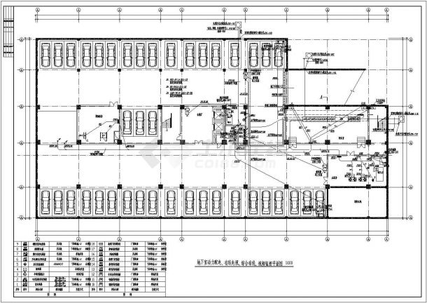 粮食局大楼电气设计方案全套CAD图纸-图二