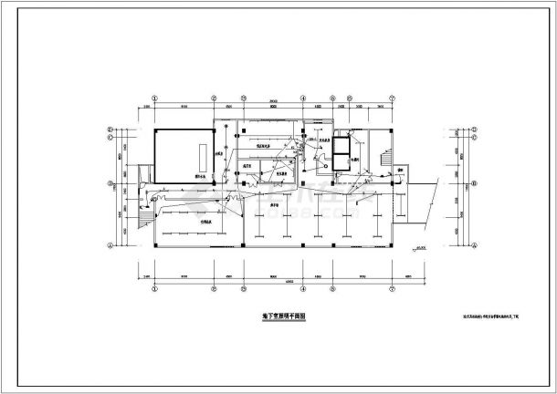 行政楼照明设计方案及施工全套CAD图纸-图二