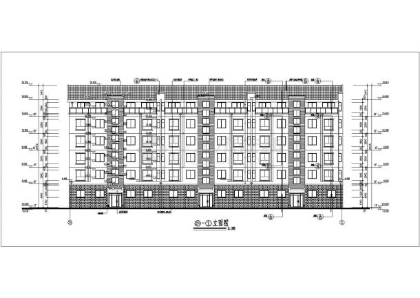 某六层商住楼cad施工图-图二