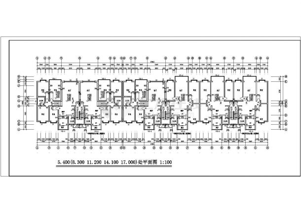 某地某风格全套多层住宅楼建筑设计cad详图-图二