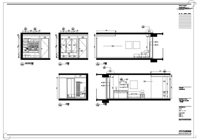 某地三室两厅一厨两卫装饰设计施工图（欧式）_图1