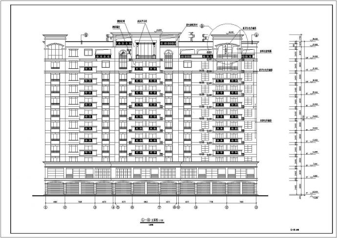 某地12层框架结构住宅楼建筑设计施工图_图1