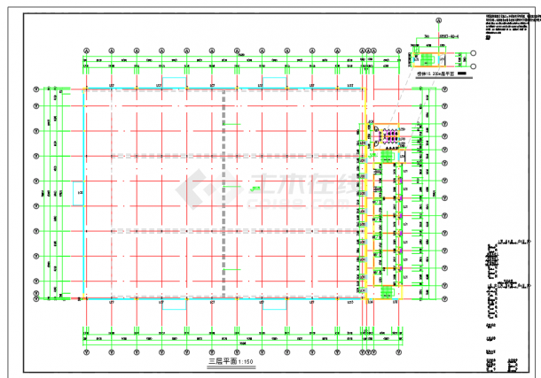 某地公司厂房建筑施工CAD图(带效果图)-图一