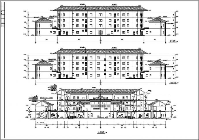 某地四层框架结构主题宾馆建筑设计施工图_图1