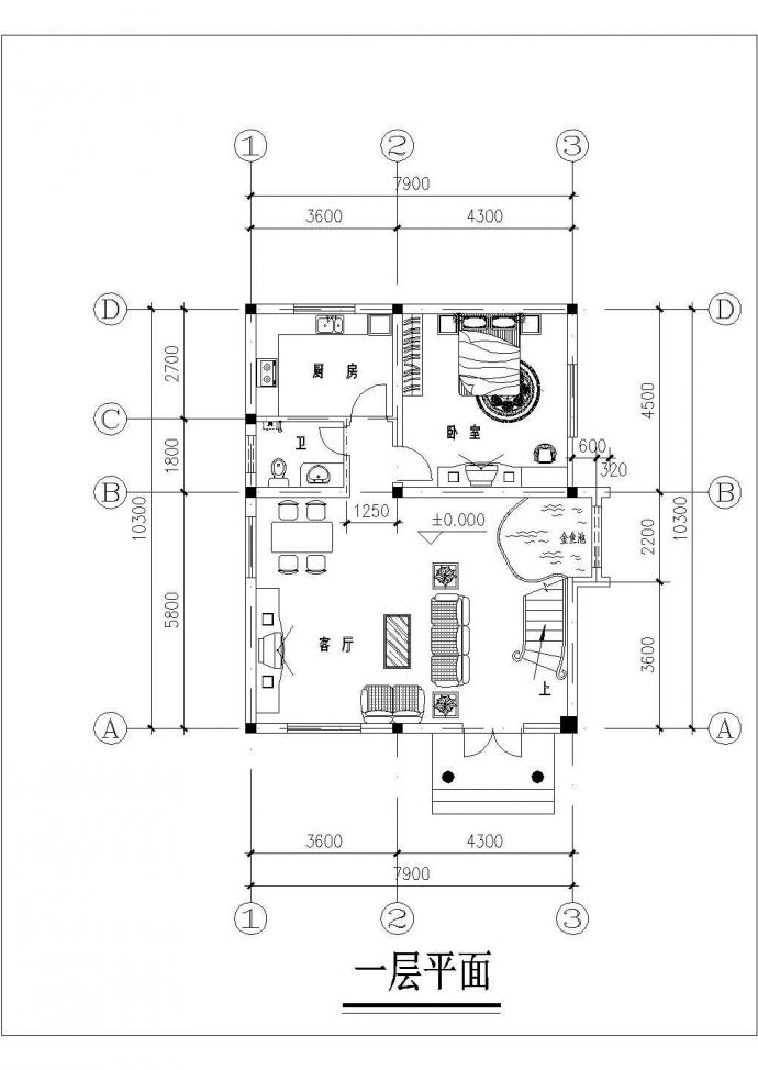某旅游度假区别墅建筑CAD设计施工图纸_图1