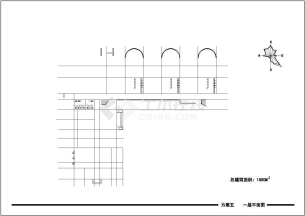 某地经典六班幼儿园建筑设计方案图纸-图一