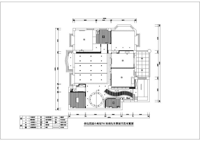 104平米室内家庭精装修cad平立面施工图素材_图1
