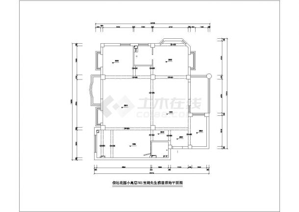 104平米室内家庭精装修cad平立面施工图素材-图二