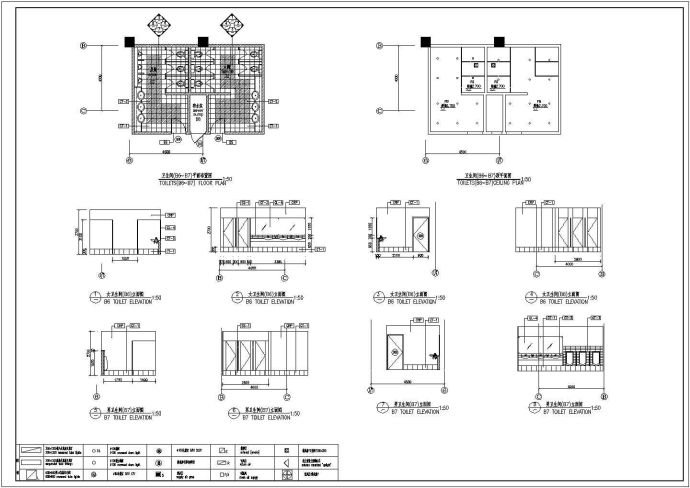 某住宅区一室一厅卫生间装修设计施工图_图1